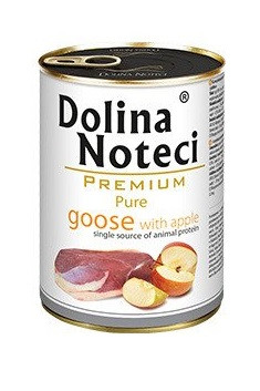 Вологий корм для собак з м'ясом гуски та яблуком Dolina Noteci Premium Pure 400 г