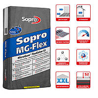 Клей для плитки Sopro MicroGum FlexKleber S2 669 15 кг С2TES2 сірий