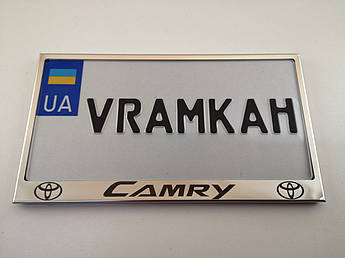 Номерна рамка для авто Toyota Camry, рамка під американський номер