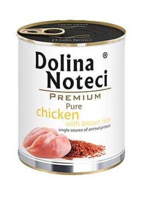 Вологий корм для собак з куркою та коричневим рисом Dolina Noteci Premium Pure 400 г
