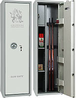 Сейф збройовий Griffon GE.420.K (ВxШxГ:1412x420x370) на 4 рушниці, сейф для рушниці, мисливський сейф
