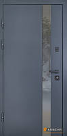 Взодная дверь уличная 506 Nordi Glass Defender Ral 7021T BCM мдф+веронит Белая 850*2050