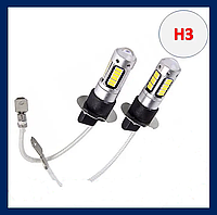 LED H3 12V 6000k 30 smd лед н3 12в автолампа светодиодная противотуманка и ходовые огни