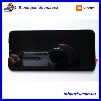 Дисплей із сенсором Xiaomi Redmi 7 чорний (оригінальні комплектуючі), без рамки!, фото 1