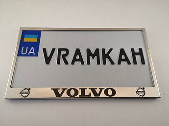Номерна рамка для авто Volvo, рамка під американський номер