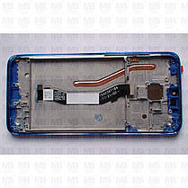 Дисплей Xiaomi Redmi Note 8 Pro із сенсором і рамкою, синій (оригінальні комплектуючі), фото 3