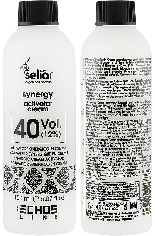 Крем-активатор для фарби Echosline Synergy 12% 40 vol., 150мл