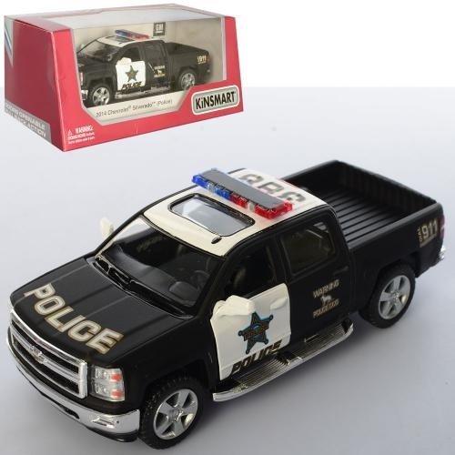 Машина метал Chevrolet Silverado Police, у коробці 16*8*7, 5 см