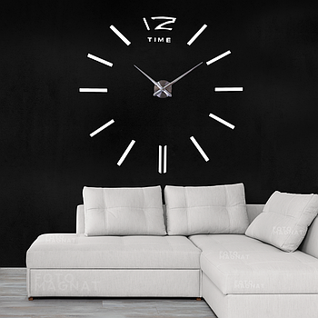 60х130 см Настінні годинники 3D, годинник великого розміру, 3d-годинники настінні великі, годинники настінні великі дизайнерські
