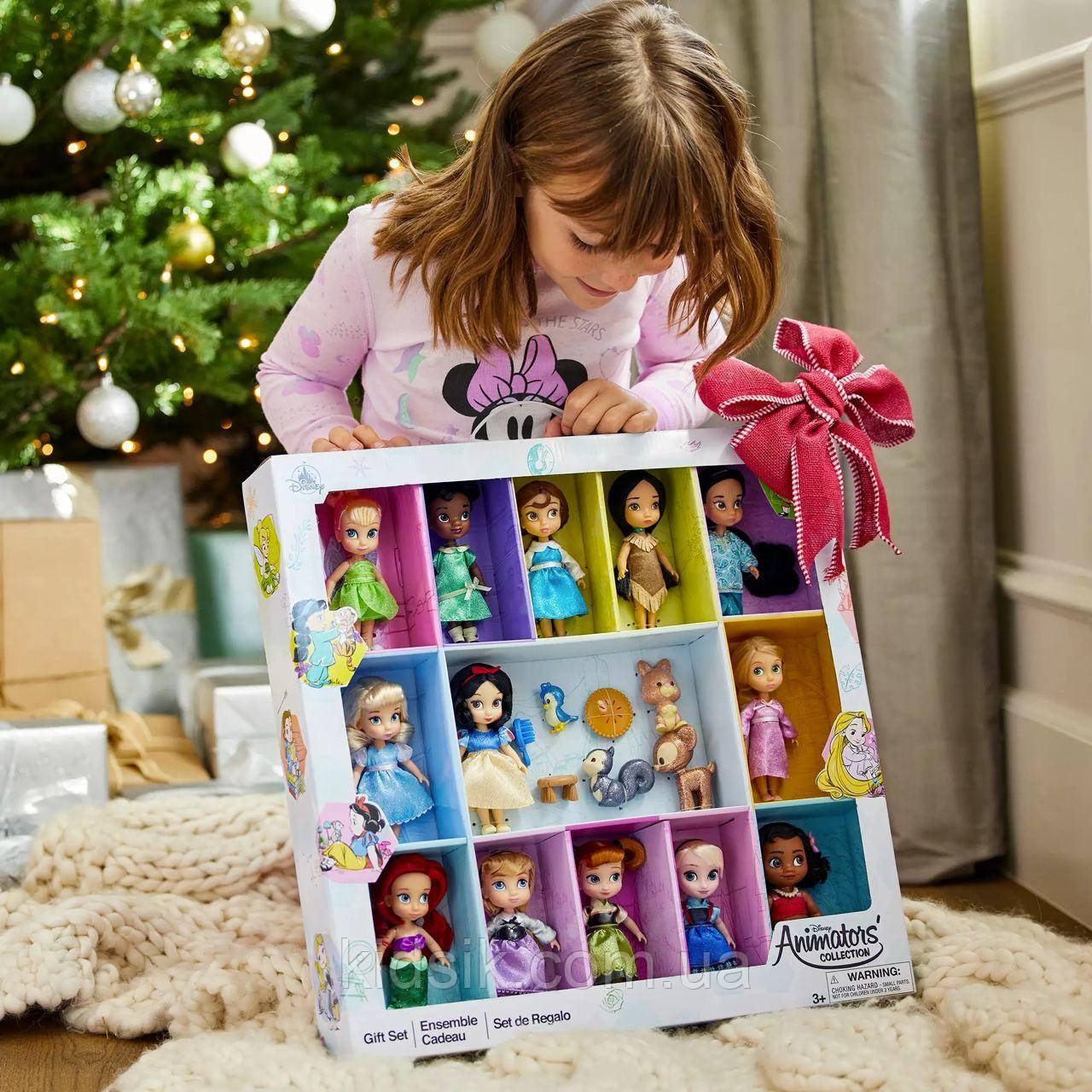 Подарунковий набір ляльок принцеси Дісней міні-аніматори Disney Animators' Collection Mini 2022