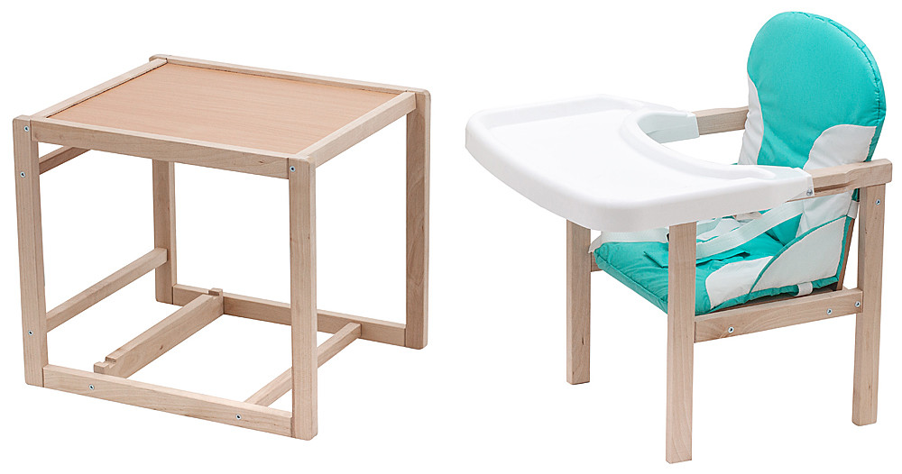 Стільчик-трансформер Babyroom Поні-230 eko бірюзовий / білий