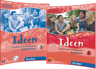 Ideen 3. Kursbuch+Arbeitsbuch. Комплект книг німецької мови. Підручник+Зошит. Hueber