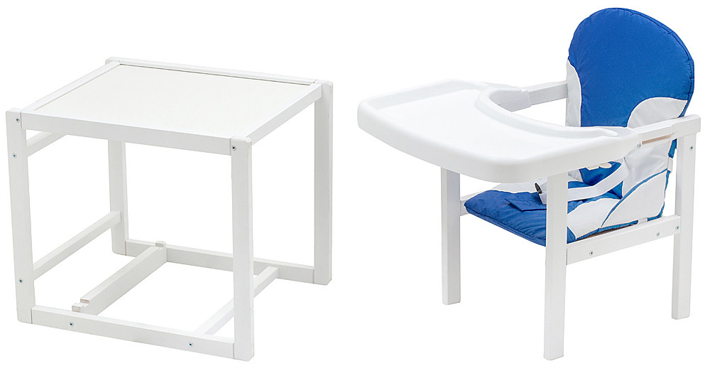 Стільчик-трансформер Babyroom Поні-240 білий синій / білий, фото 1