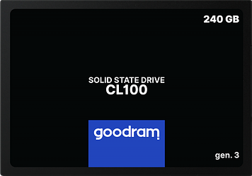 SSD накопичувач внутрішній GoodRAM CL100 Gen.3 3D NAND TLC 240GB 2.5" (SSDPR-CL100-240-G3)