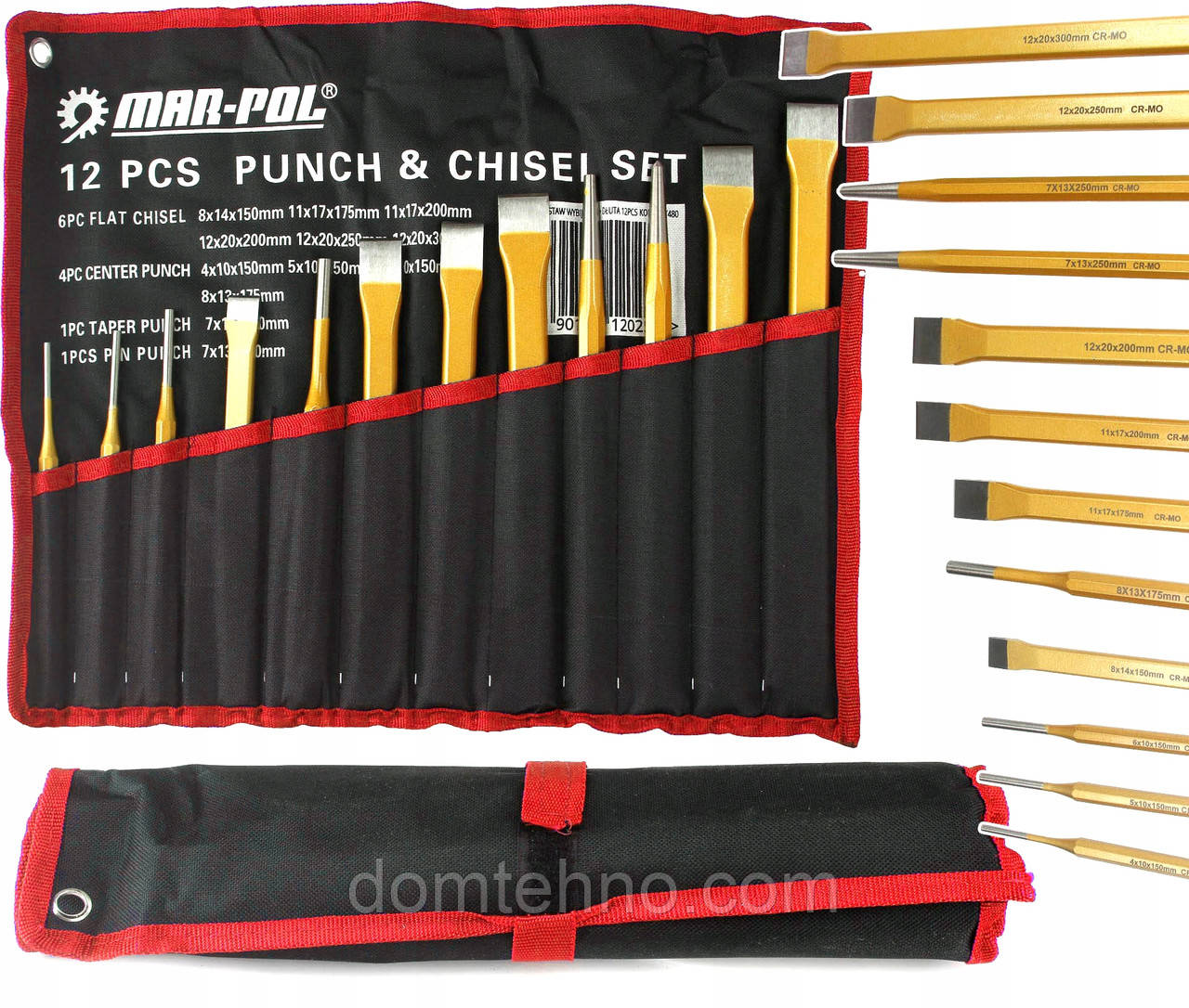 Набір штампів, зубил 12ел M57480, фото 1