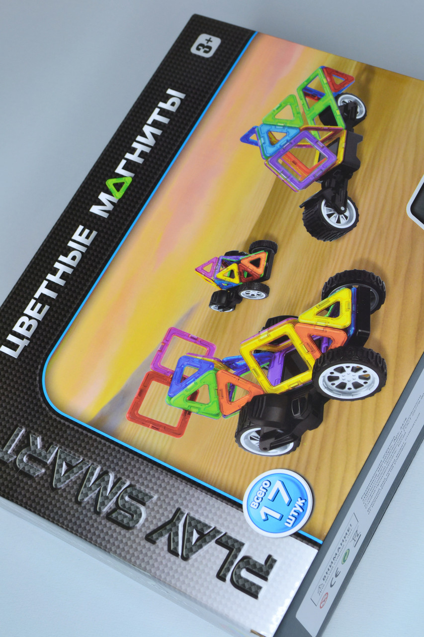 Магнітний конструктор Машинки Play Smart 2476