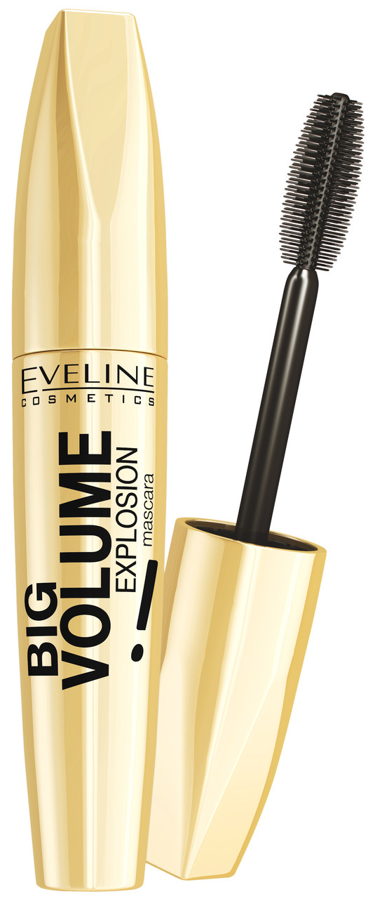 Туш для вій Eveline Big Volume Explosion Чорна 11 мл (5901761904413), фото 1