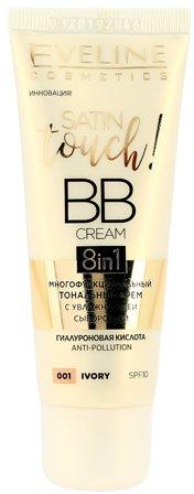 Крем тональний Eveline Satin Touch Bb Cream 8 В 1 №001 Ivory 30 мл (5901761987454)