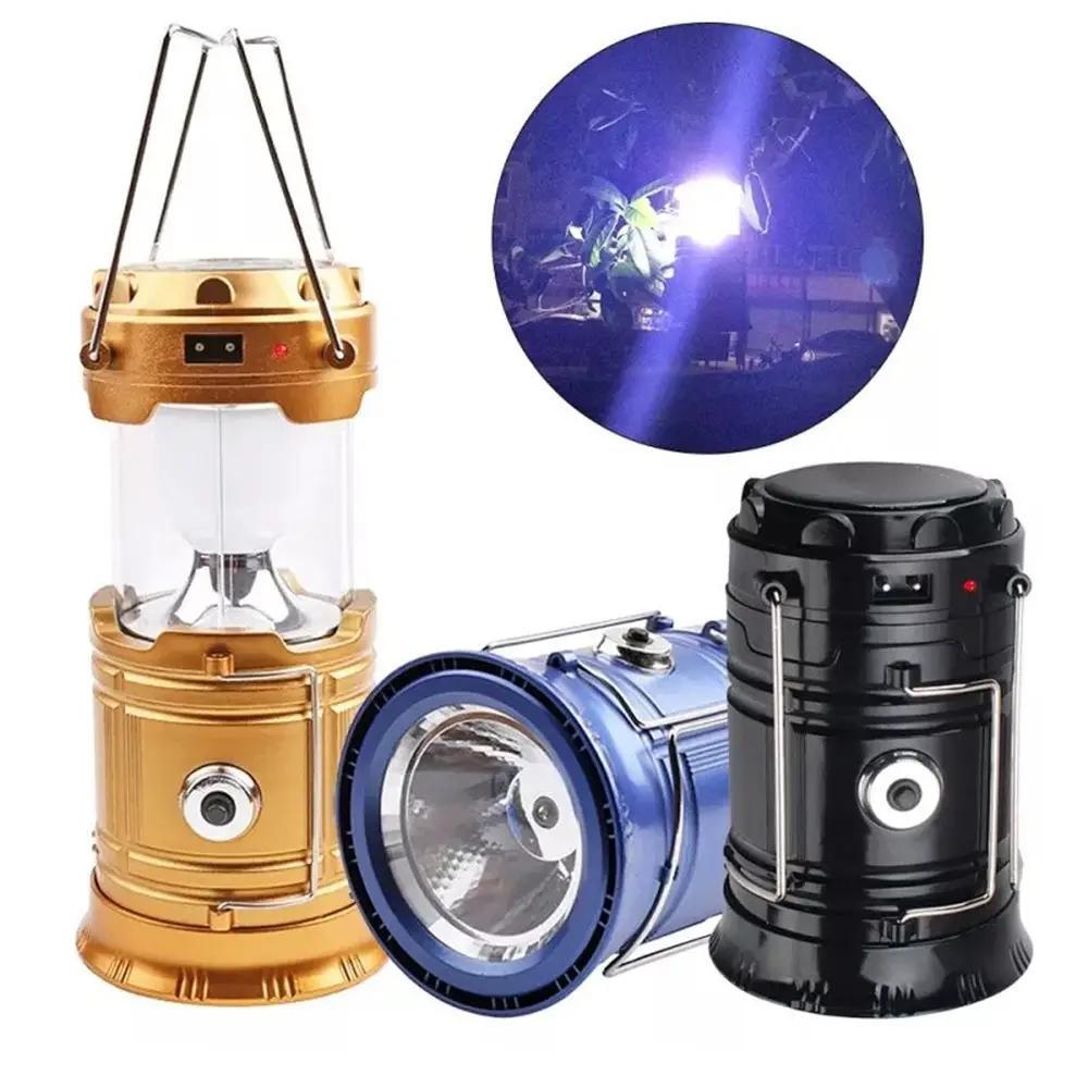 Фонарь для Кемпинга 3в1 на Солнечной Батарее LED MH-5800T, Цвет Разный ...
