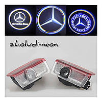 Логотип подсветка двери Мерседес Lazer door logo light Mercedes-Bens A W169) (W168), GLK(X204), W245