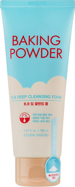 Пінка для вмивання та зняття макіяжу Etude House Baking Powder B.B Deep Cleansing Foam 160 мл