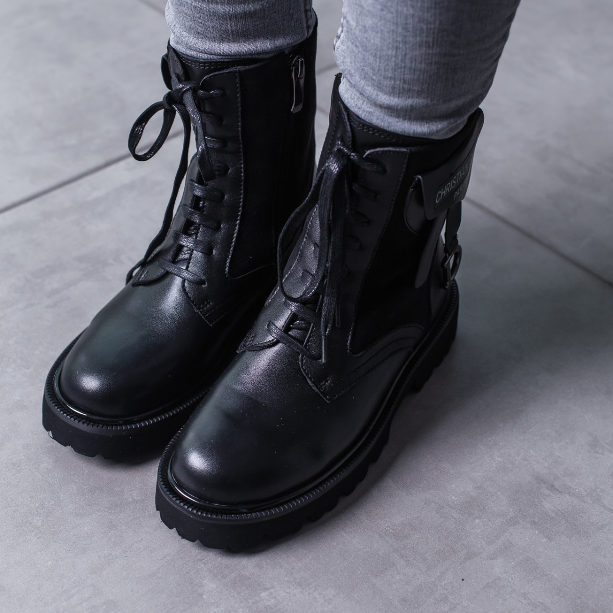 Ботинки Женские Fashion Ransom 3454 36 Размер 23,5 См Черный — Купить ...