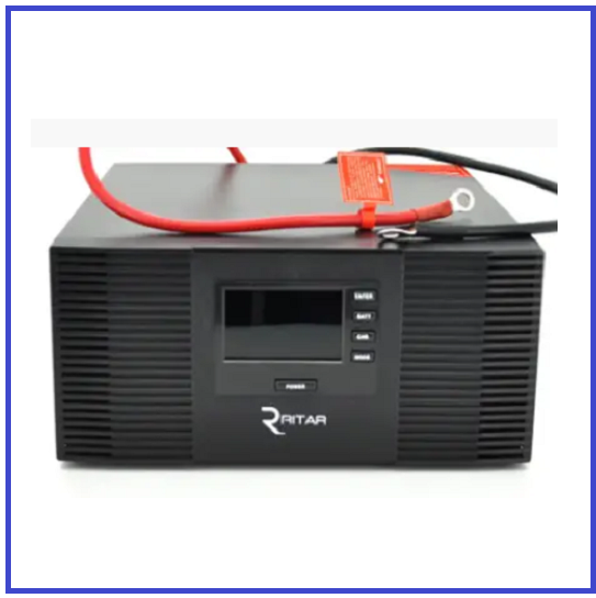 ДБЖ з правильною синусоїдою Ritar RTSWrl-600VA (420Вт) LCD 10/20A 12В