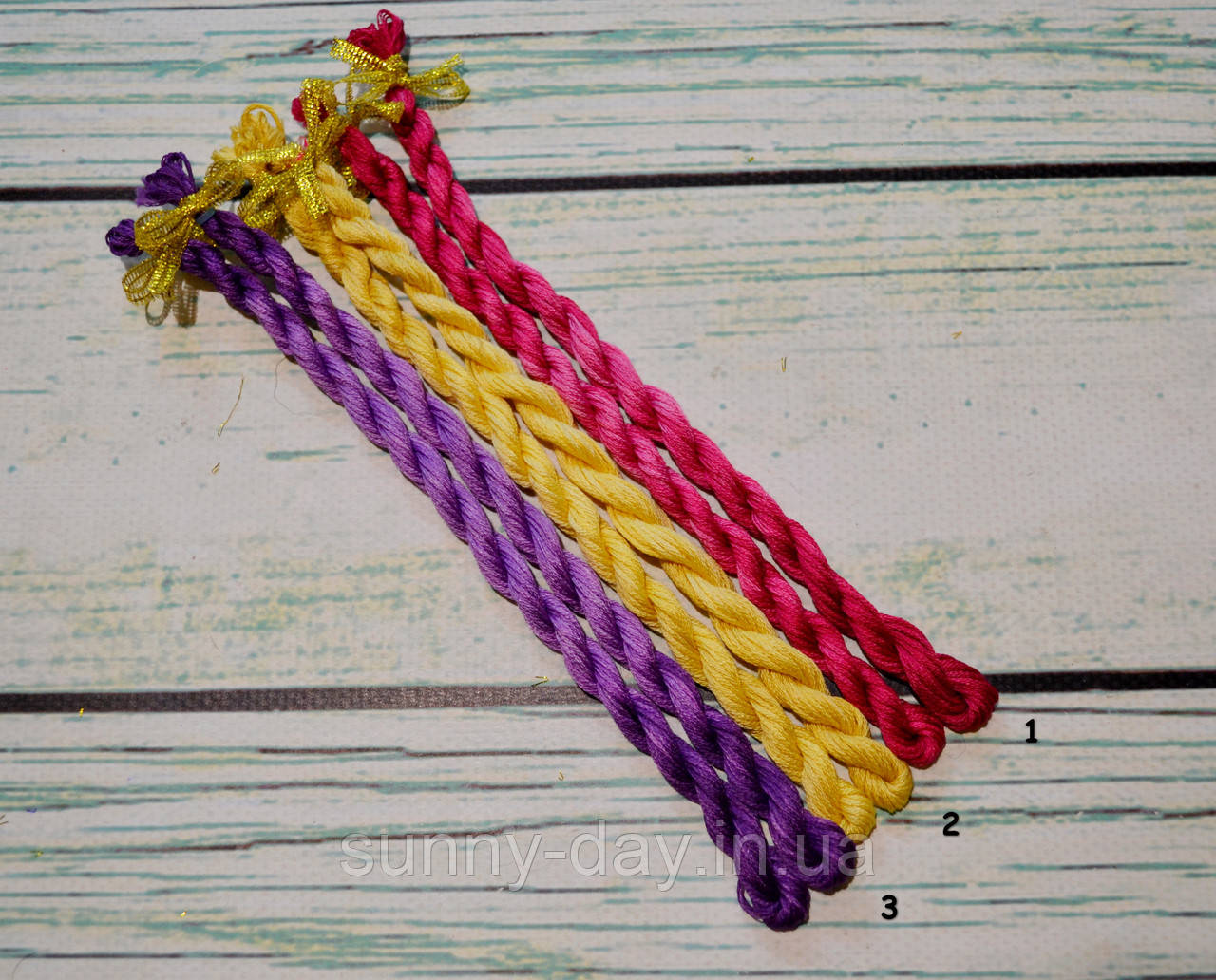 Муліне ручного фарбування "Хвиля меланжу", основа -  муліне Ariadna №10-10, фото 1