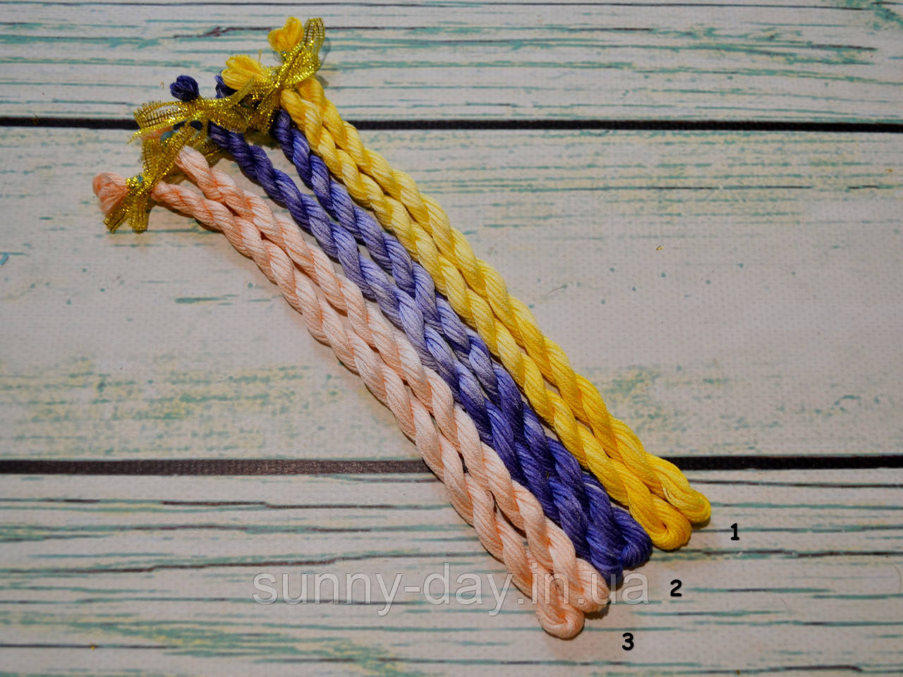 Муліне ручного фарбування "Хвиля меланжу", основа -  муліне Ariadna №10-11, фото 1