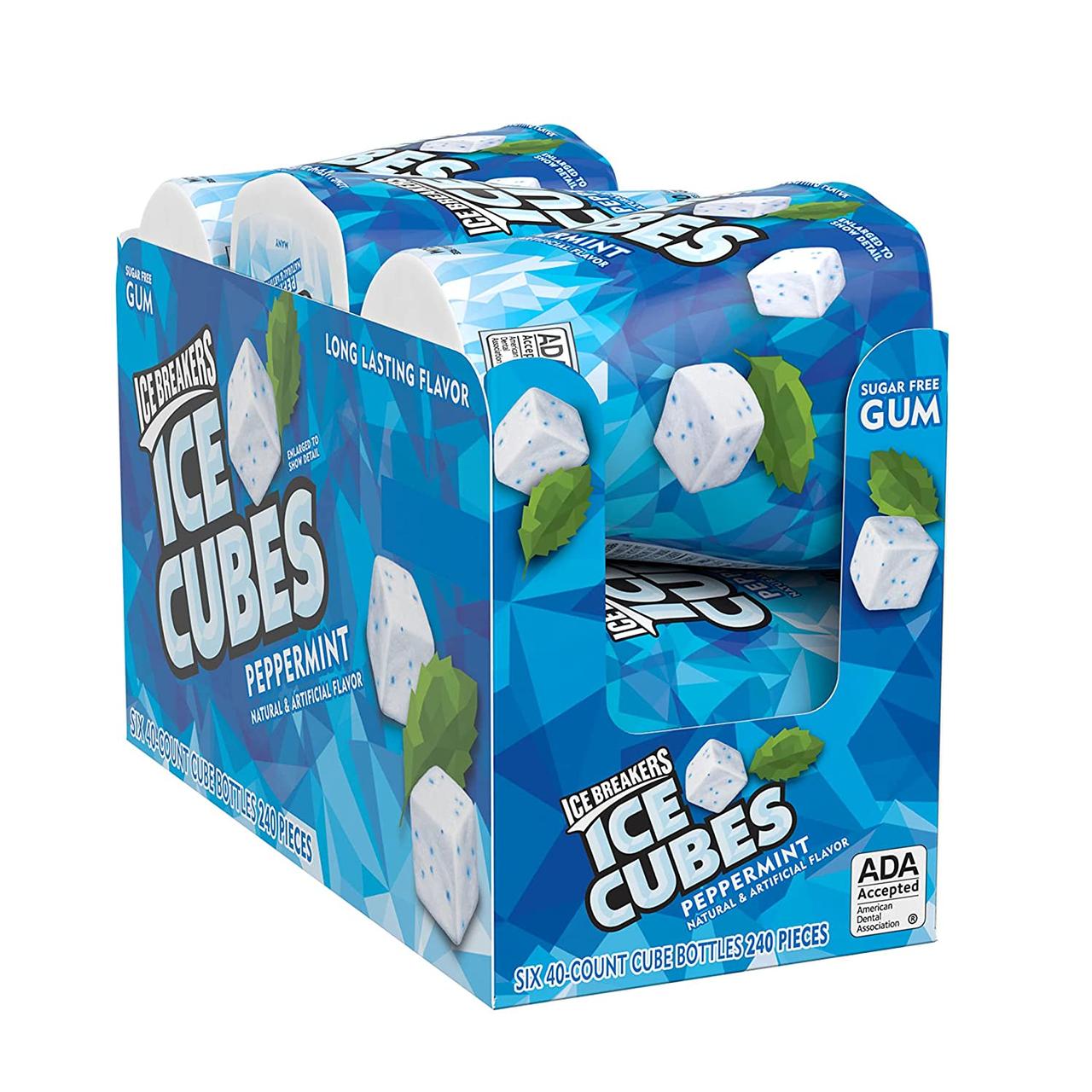 Блок жуйок ICE BREAKERS ICE CUBES М'ята (6 банок по 40 кубиків)