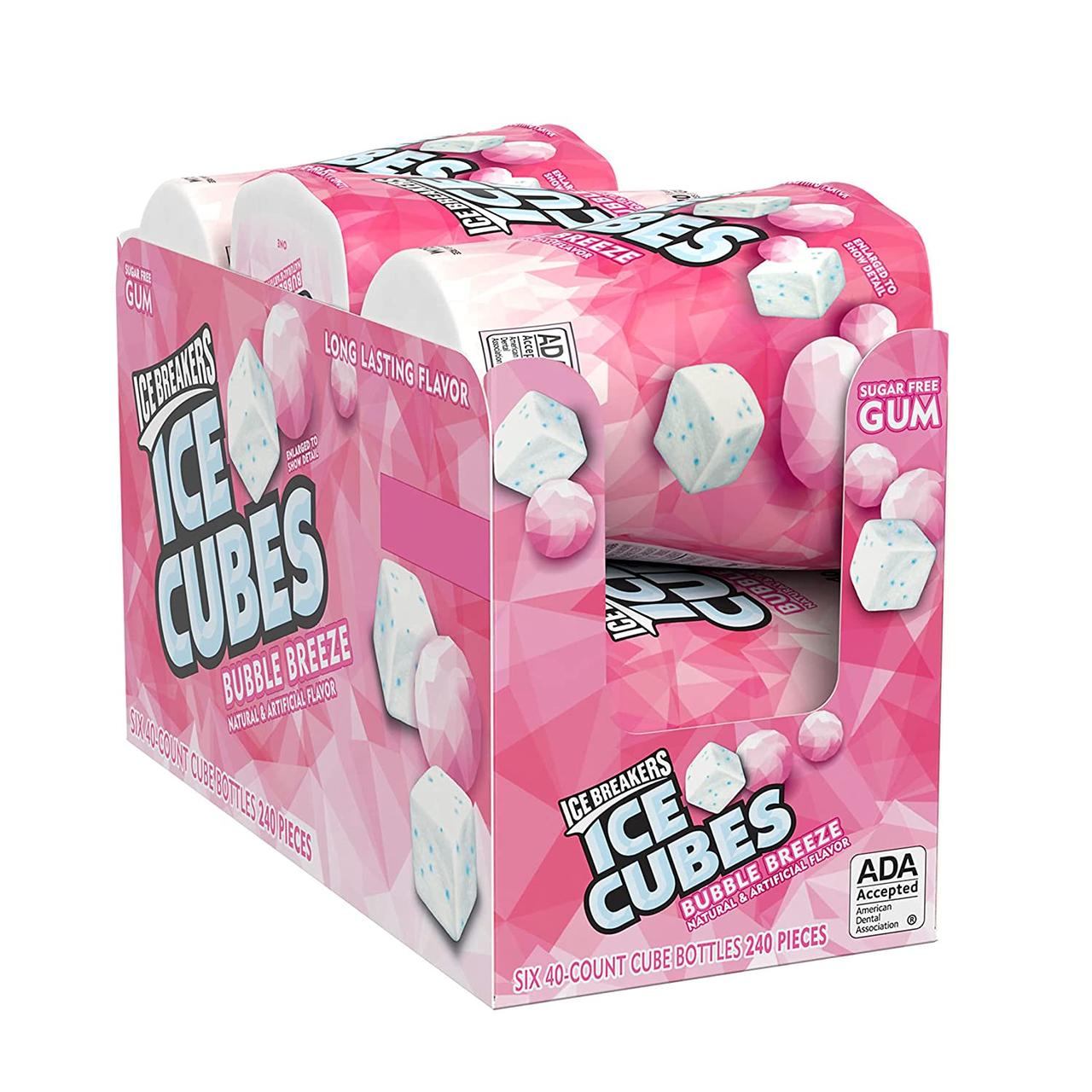 Блок жуйок ICE BREAKERS ICE CUBES Бабл Гам (6 банок по 40 кубиків)