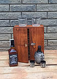 Подарунковий дерев'яний бокс для справжніх чоловіків - крутий та оригінальний бар, фото 2