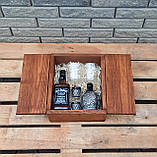 Подарунковий дерев'яний бокс для справжніх чоловіків - крутий та оригінальний бар, фото 3