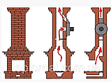 Накладний димосос для димоходу з цегли. ДИ 3-180, фото 4