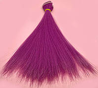 Волосы для кукол, прямые, цвет Фуксия (№ 39), длина 20 см