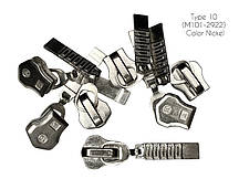 Бігунок для металевої молнії тип 10  з вісюлькой (2922)