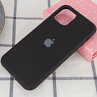 Чохол накладка бампер для Apple iPhone 11 Айфон 11 (6,1 дюймов) Silicone Case Колір Чорний (Black) full