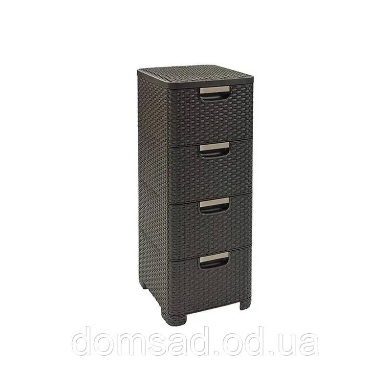 Комод пластиковий "BRILLIANT" 4 ящика 81х38х33 Efe plastics