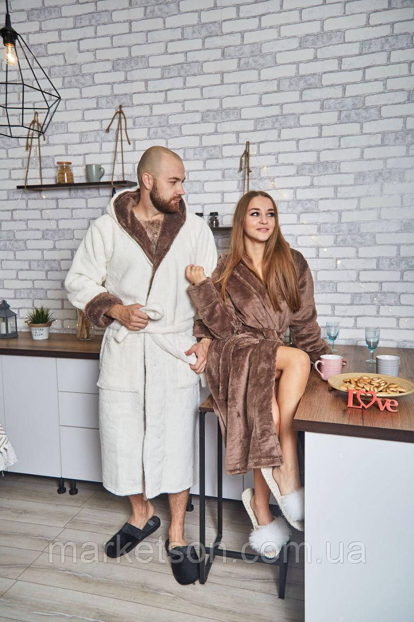 Махрові халати парні сімейні  він+вона