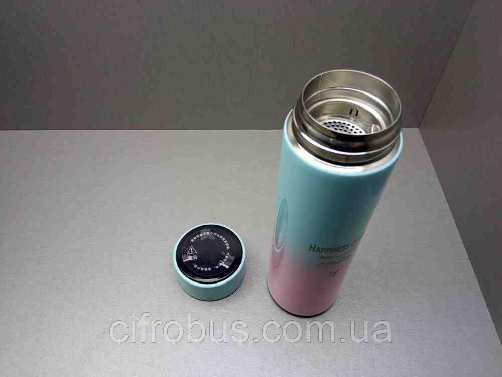 Термос термокухоль Б/У Розумний термос з Led-екраном та індикатором температури 0,5 л, фото 1