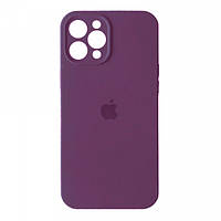 Чохол бампер накладка силіконовий Apple iPhone 14 Pro Silicone Case Фіолетовий purple Soft-touch Full Camera