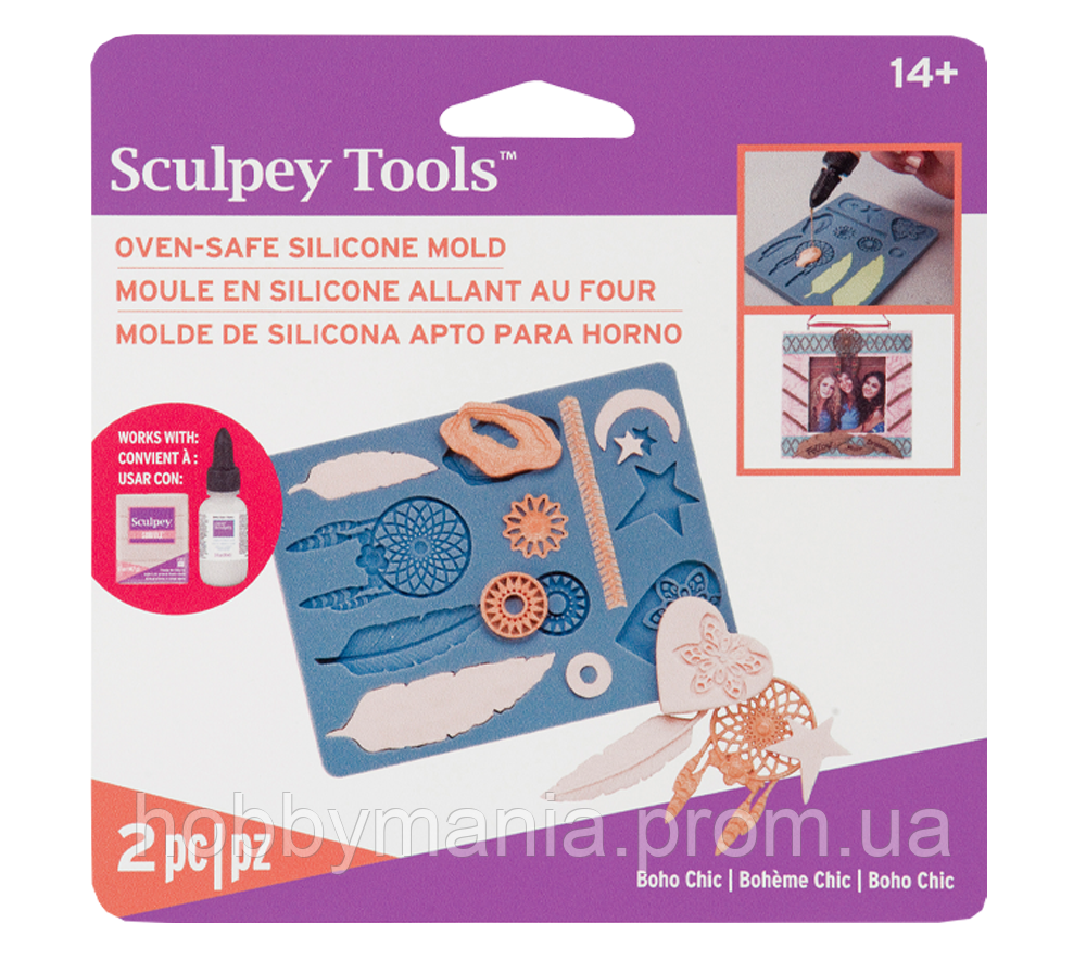 Молд "Бохо" Sculpey Tools™ Oven-Safe Molds: Boho Chic