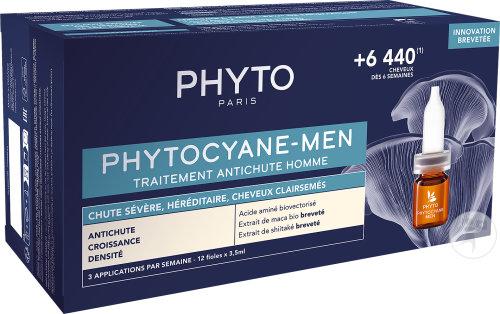 Фіто Фітоціан засіб від випадіння волосся для чоловіків Phyto Phytocyane Men Anti Hair Loss  12x 3,5 мл