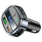 FM Модулятор (трансмітер) HOCO E70 PD30W +QC, фото 4