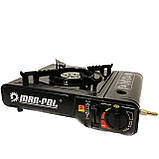 Портативна газова плита туристична Mar-Pol + 6 балонів, фото 3