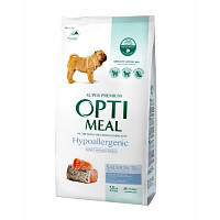 Сухой гипоаллергенный корм для собак средних пород Optimeal с лососем 1.5 кг