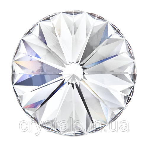 Пришивні ріволі в цапах Preciosa (Чехія) 16 мм Crystal/золото, фото 1