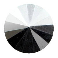 Пришивні ріволі Preciosa (Чехія) 12 мм Crystal Labrador/срібло