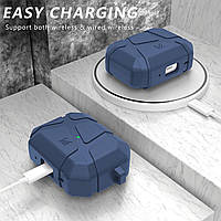 Чохол KMMIN для AirPods Pro 2, Чохол Rugged Чохол для AirPods Pro 2 у кольорі Midnight Blue, фото 4