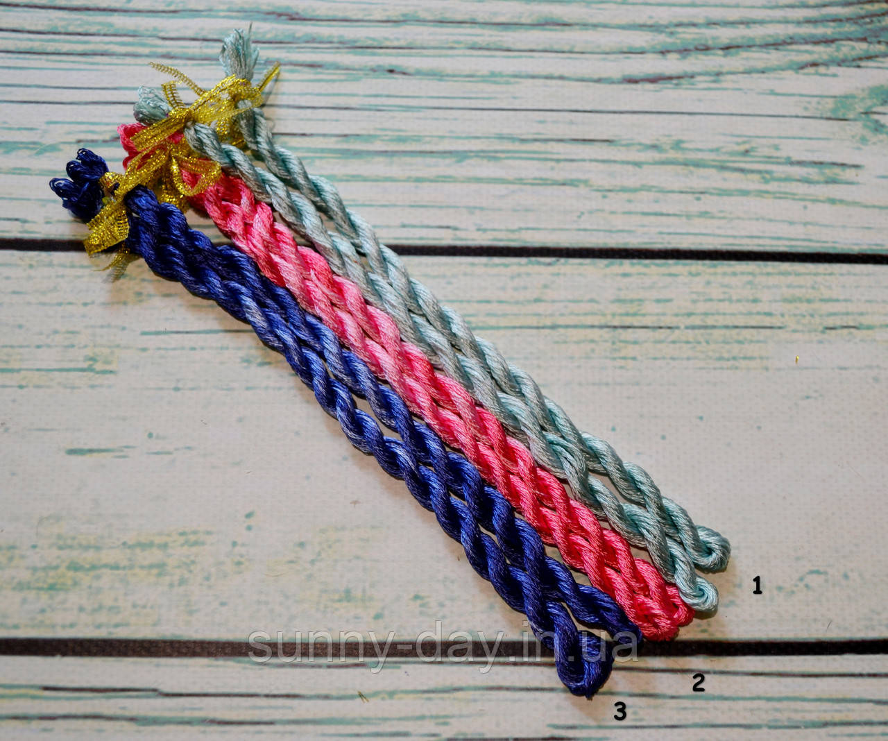 Муліне ручного фарбування "Хвиля меланжу", основа - натуральний корейський шовк №1-24, фото 1